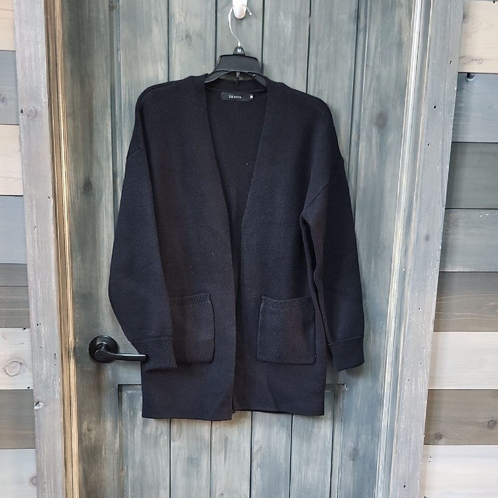 Women's Black Cardigan Sweater